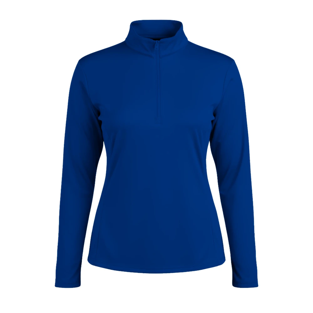 Women's quarter-zip pullover in true royal